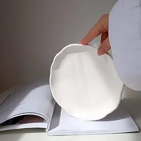 Гіпсова таця Irregular, фото реквізит для предметної зйомки ⟷20см